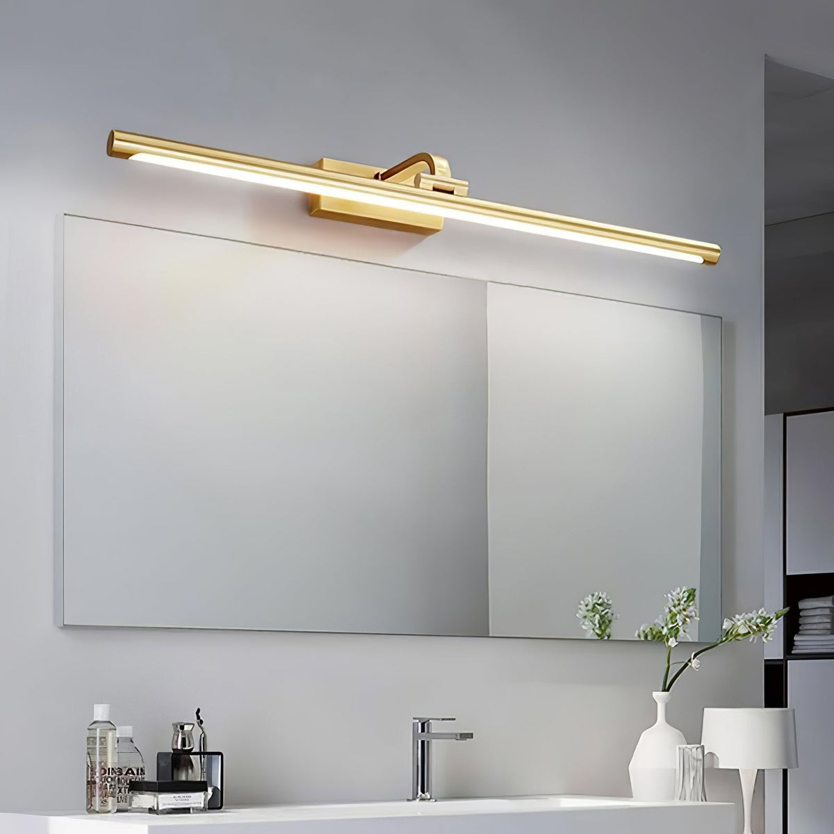 Walnut Color Linear LED Wall Light – detail 28
