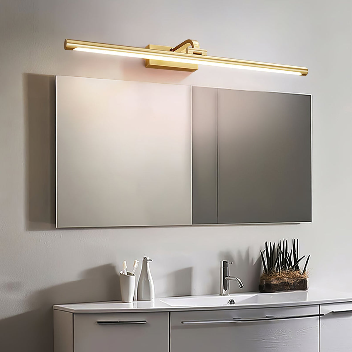 Walnut Color Linear LED Wall Light – detail 29