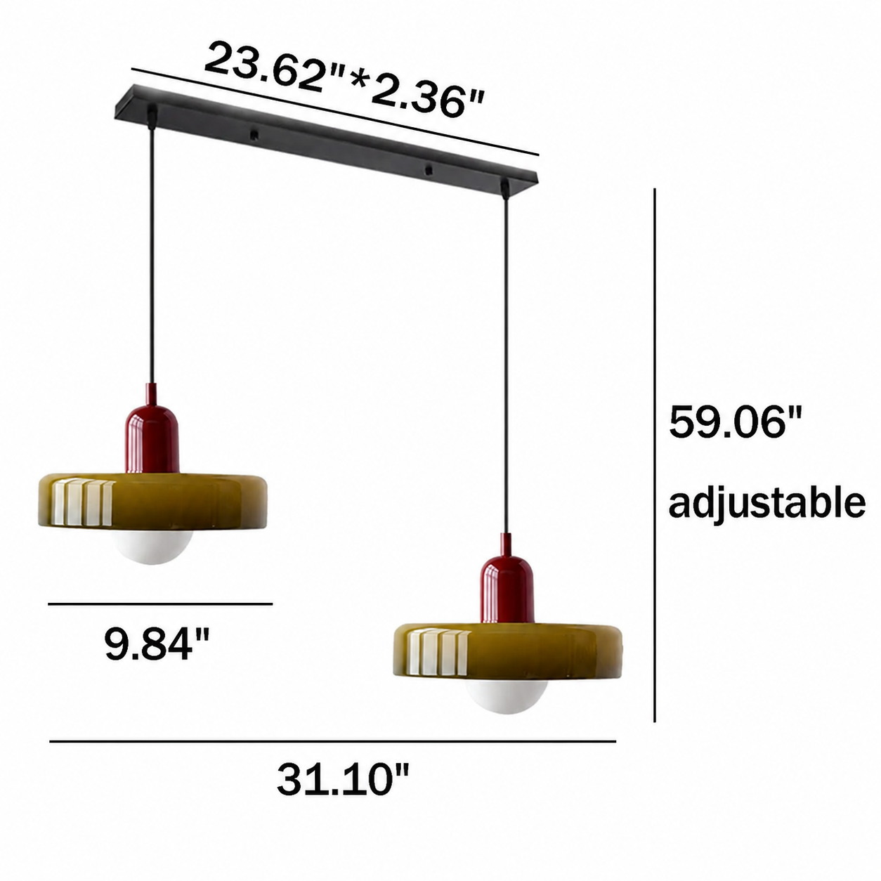 Lozecan Double Pendant Light
