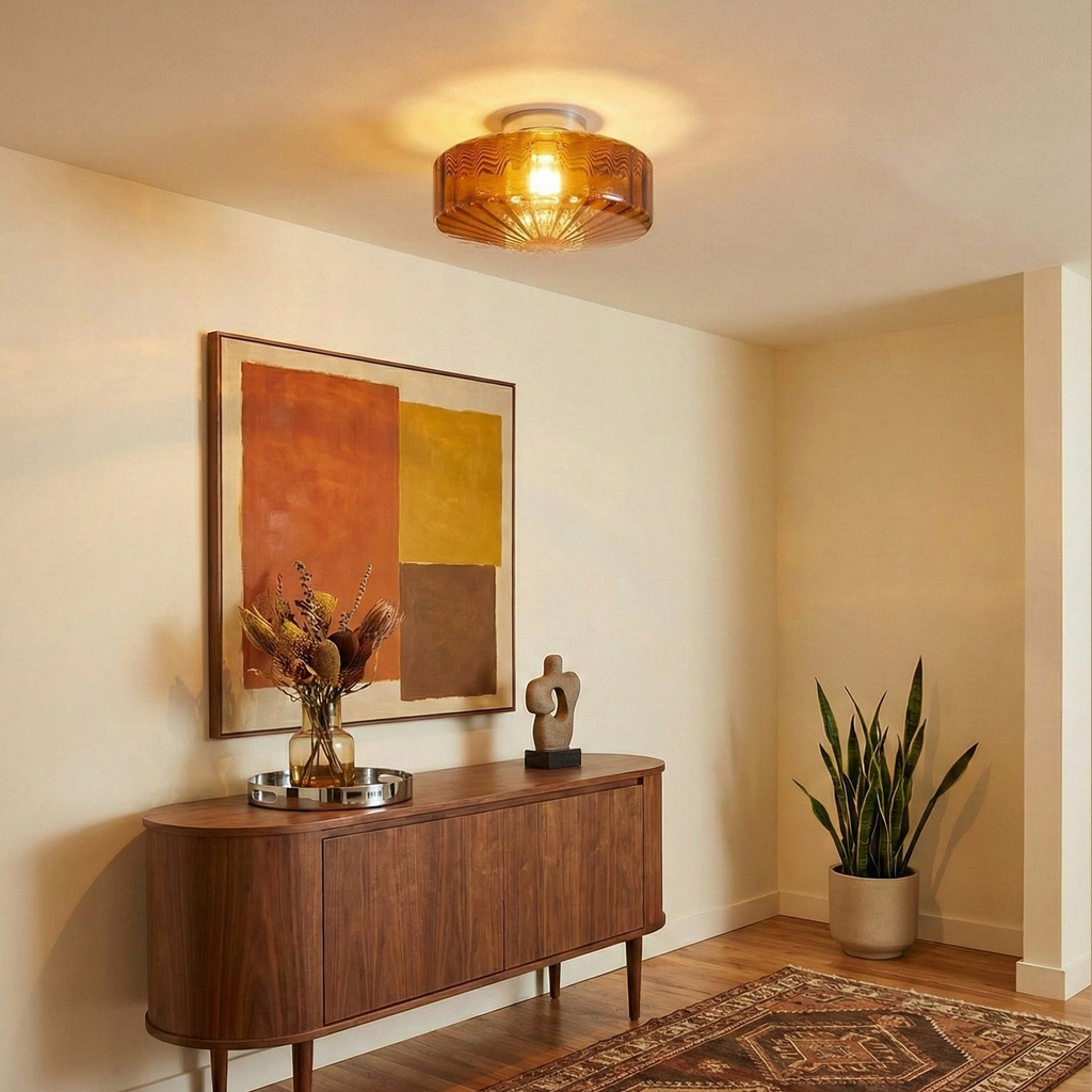 Banello Ribbed Ceiling Light