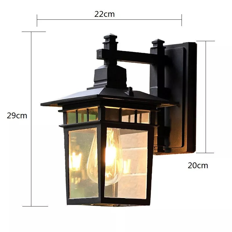 Kwadris Outdoor Lantern Wall Light
