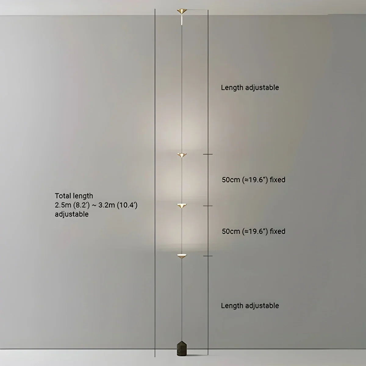 Orivell Floor to Ceiling Light