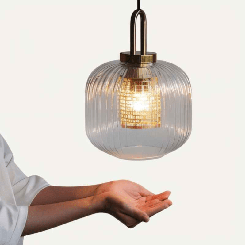 Ceroca Ribbed Pendant Light