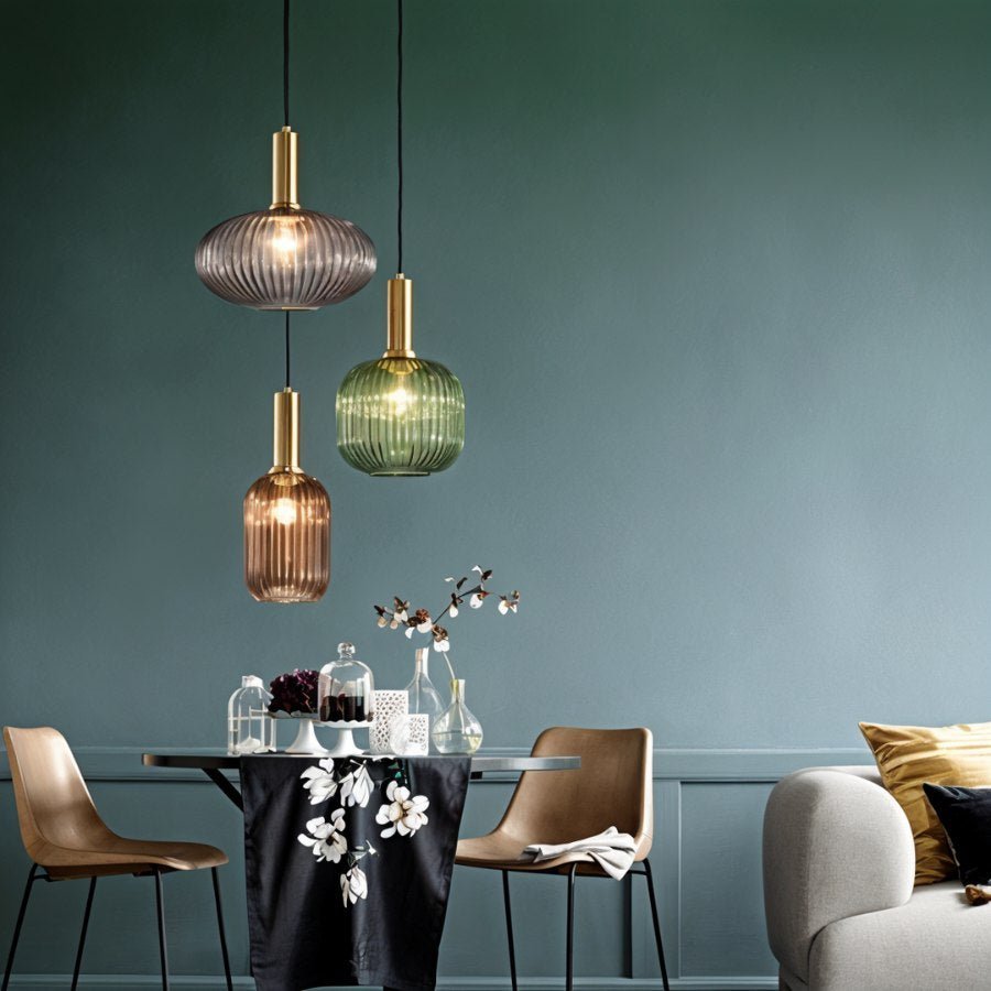 Tello Ribbed Pendant Light