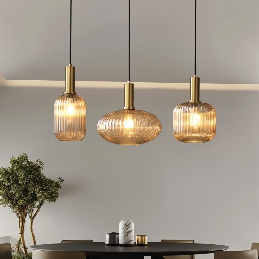 Tello Ribbed Pendant Light