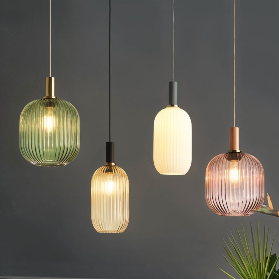 Tello Ribbed Pendant Light